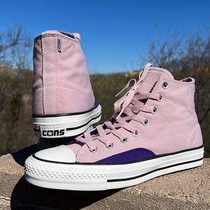 New Converse Pink & Purple CTAS Pro Hi Top Sneakers